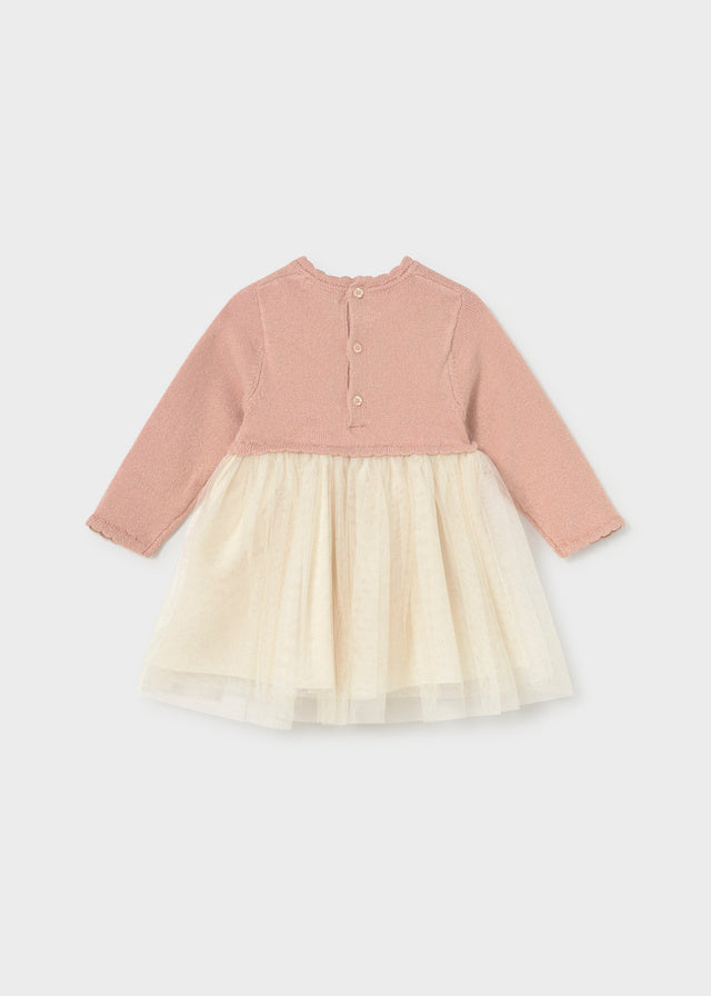 AM Kids - Vestitino tricot e tulle