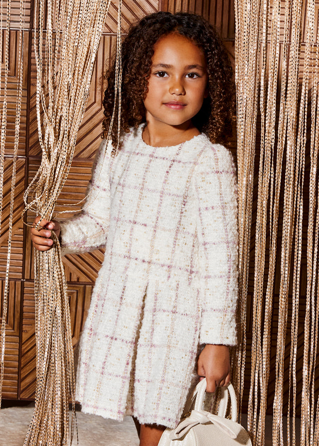 AM Kids - Vestitino tweed quadri