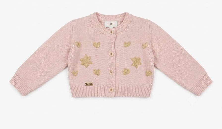 AM Kids - Vestito con cardigan e fascia