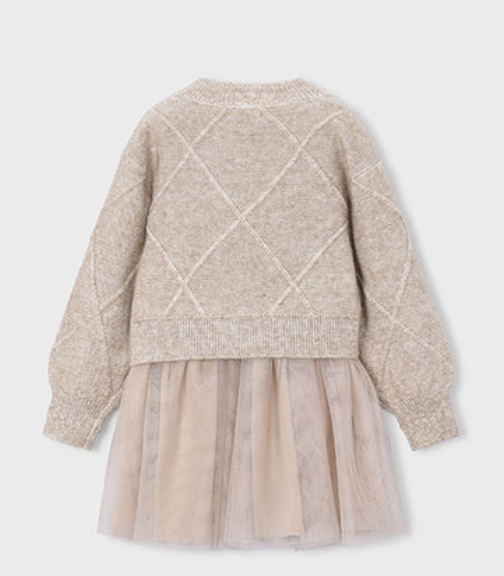 AM Kids - Vestito tricot combinato