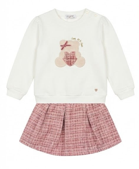 AM Kids - completo 2 pezzi con gonnellina neonata