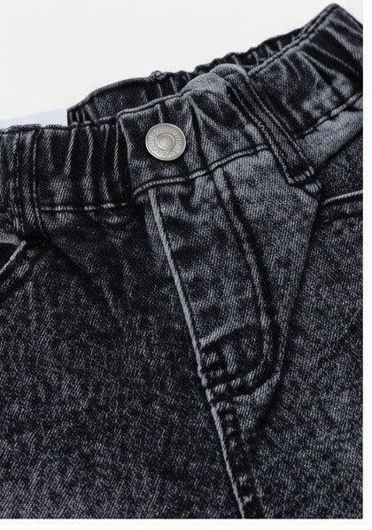 AM Kids - jeans a zampa con merletto