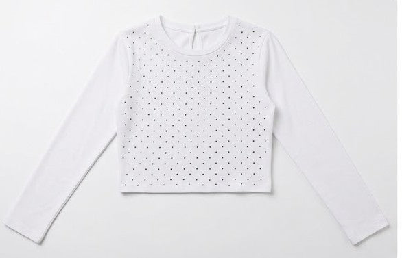 AM Kids - maglia glitterata manica lunga