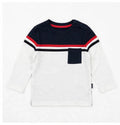 AM Kids - maglietta manica lunga bambino bicolore