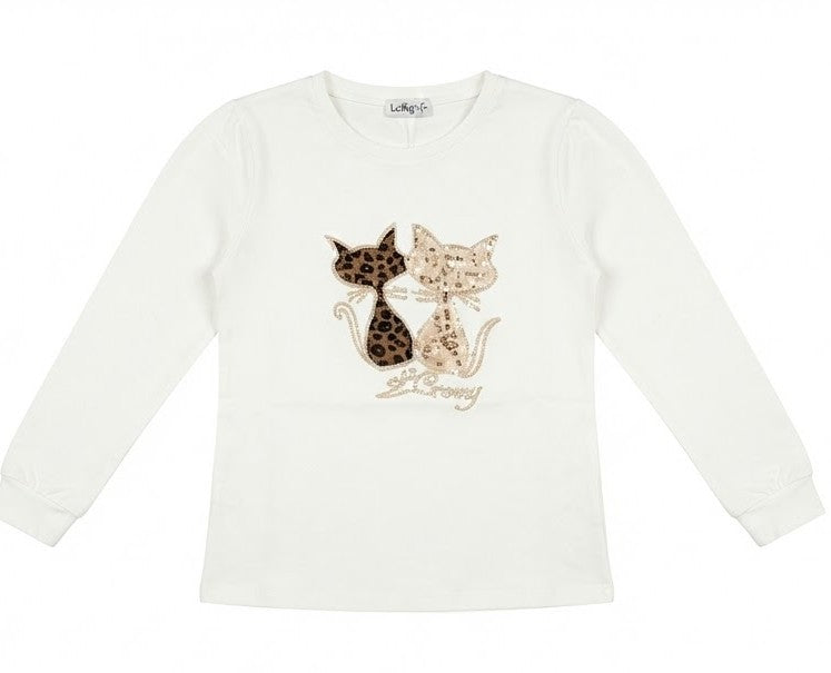 AM Kids - maglietta manica lunga caldo cotone bambina