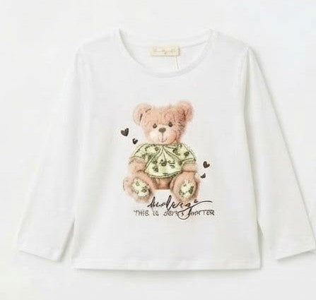 AM Kids - maglietta manica lunga caldo cotone bambina