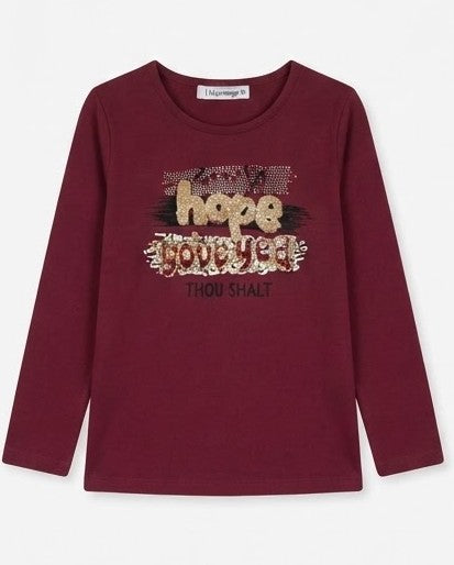 AM Kids - maglietta manica lunga caldo cotone bambina