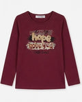 AM Kids - maglietta manica lunga caldo cotone bambina