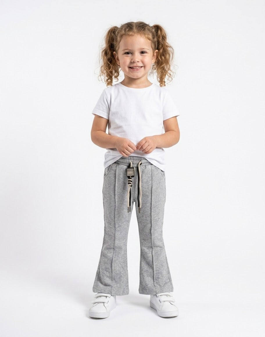 AM Kids - pantalone tuta zampa con lacci